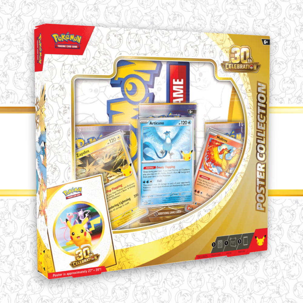 Pokémon TCG: 30th Celebration Poster Collection — Preorder (September Release)