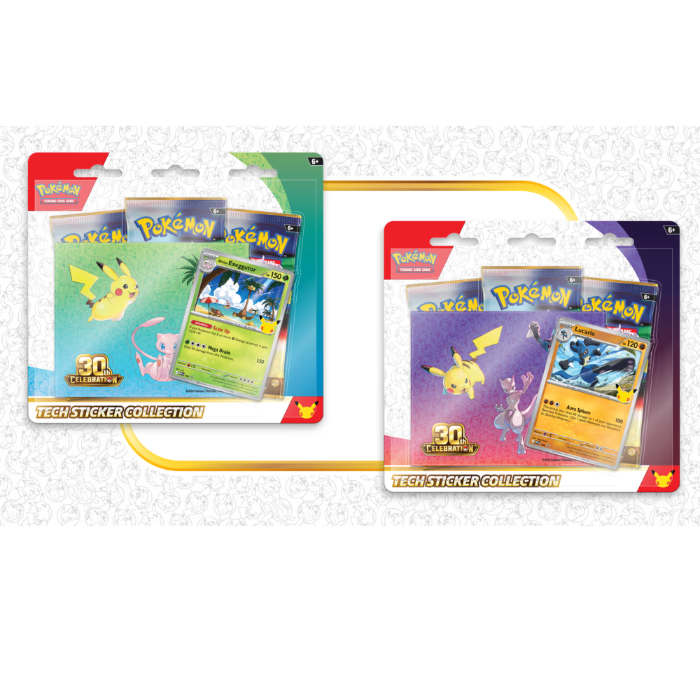 Pokémon TCG: 30th Celebration Tech Sticker Collection — Random Selection Preorder (September Release)